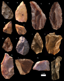 Homo sapiens stone tools from Jebel Irhoud, Morocco